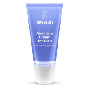 Blue container of Weleda Mositure Cream for Men 30ml